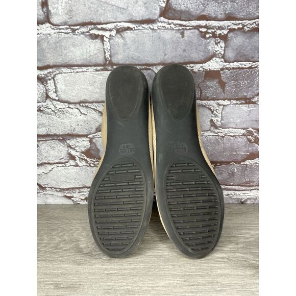 Studio Flexx Beige Leather Perforated Comfort Flats Shoes Women Sz 9M US/40.5EU - Picture 7 of 16